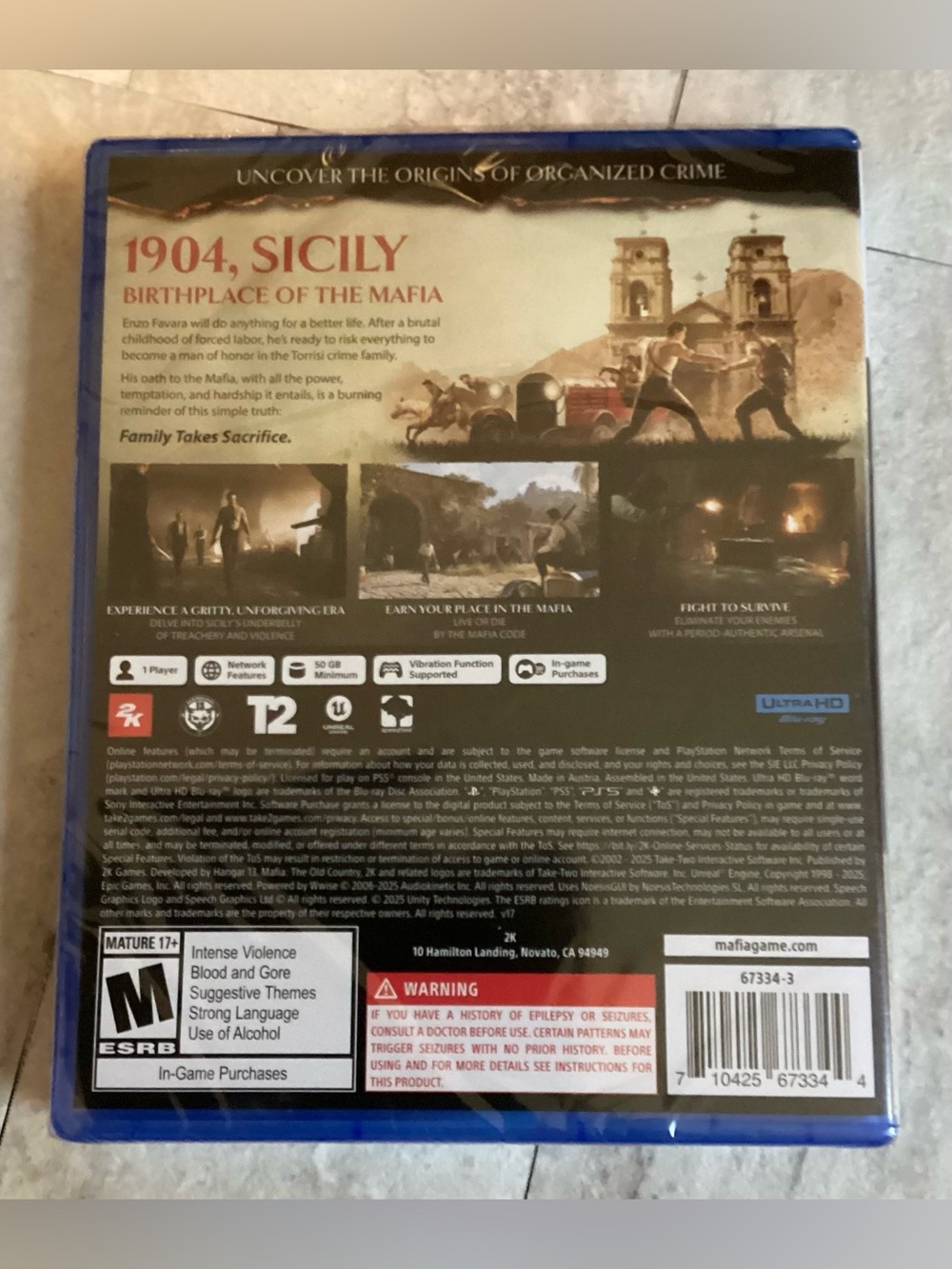 Brand New Mafia The Old Country For PlayStation 5 (PS5) Sealed - Picture 2 of 5